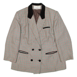 Womens Blazer Jacket Green Houndstooth M