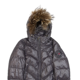 NAPAPIJRI Insulated Mens Puffer Jacket Green Hooded M