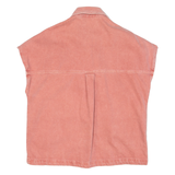 Womens Denim Gilet Pink L