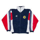 Mens Track Jacket Blue Colourblock XL