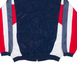 Mens Track Jacket Blue Colourblock XL