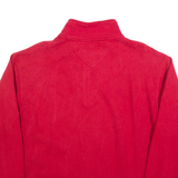 FILA Mens Sweatshirt Red 1/4 Zip L
