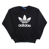 ADIDAS Womens Sweatshirt Black UK 10