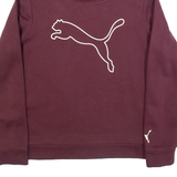PUMA Womens Sweatshirt Maroon S
