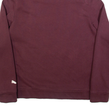 PUMA Womens Sweatshirt Maroon S