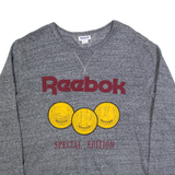 REEBOK Mens Sweatshirt Grey XL