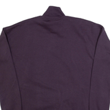 ADIDAS Womens Sweatshirt Purple 1/4 Zip S