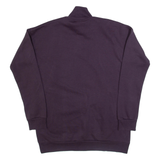 ADIDAS Womens Sweatshirt Purple 1/4 Zip S