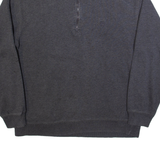 FILA Mens Sweatshirt Grey 1/4 Zip L