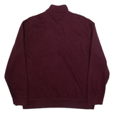 NAUTICA Mens Sweatshirt Maroon 1/4 Zip XL