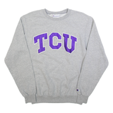 CHAMPION TCU Mens Sweatshirt Grey USA S