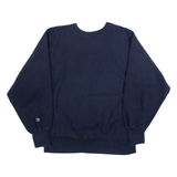 CHAMPION REVERSE WEAVE Wharton Mens Sweatshirt Blue USA L