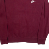 NIKE Mens Sweatshirt Maroon S