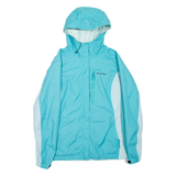 COLUMBIA Mens Rain Jacket Blue Hooded M