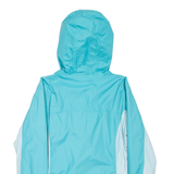 COLUMBIA Mens Rain Jacket Blue Hooded M