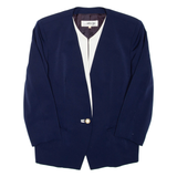 Womens Blazer Jacket Blue Viscose L