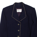 ALBERT NIPON SUITS Womens Blazer Coat Blue Wool S