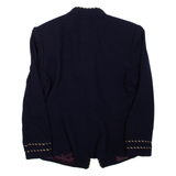 ALBERT NIPON SUITS Womens Blazer Coat Blue Wool S