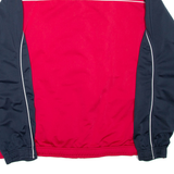 NIKE Mens Track Jacket Red Colourblock XL