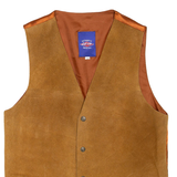 Mens Blazer Waistcoat Brown Leather S