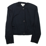 MODISSA Cropped Womens Jacket Black Viscose M