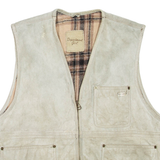 Utility Womens Gilet Grey Leather M