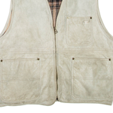 Utility Womens Gilet Grey Leather M