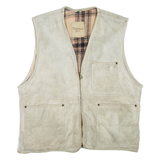 Utility Womens Gilet Grey Leather M