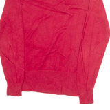 TOMMY HILFIGER GOLF Mens Jumper Red V-Neck Tight Knit S