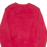 TOMMY HILFIGER Mens Jumper Red Tight Knit XL