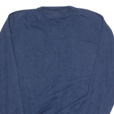 TOMMY HILFIGER Mens Jumper Blue V-Neck Tight Knit L