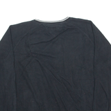 TOMMY HILFIGER Mens Jumper Black V-Neck Tight Knit M