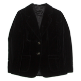 YOUR SIXTH SENSE Womens Blazer Jacket Black Velvet UK 10
