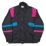 MOTOMOD Mens Motorcycle Jacket Black 90s Striped XL
