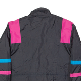 MOTOMOD Mens Motorcycle Jacket Black 90s Striped XL