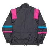 MOTOMOD Mens Motorcycle Jacket Black 90s Striped XL