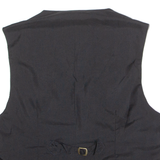 QUADRO Mens Waistcoat Black Leather L