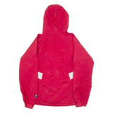 COLUMBIA Womens Jacket Red Hooded Colourblock M