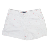 TOMMY HILFIGER Anchor Womens Casual Shorts White Spotted M W30