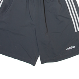ADIDAS Mesh Lined Mens Sports Shorts Grey Relaxed M W30