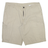 DICKIES Mens Casual Shorts Beige Relaxed Check XL W40