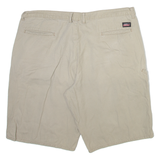 DICKIES Mens Casual Shorts Beige Relaxed Check XL W40