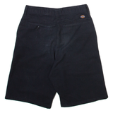 DICKIES Mens Workwear Shorts Black Slim XS W26