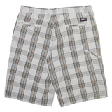DICKIES Mens Casual Shorts Beige Check M W34