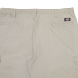 DICKIES Mens Cargo Shorts Beige Relaxed XL W38