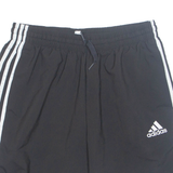 ADIDAS PRIME GREEN Mesh Lined SPORTS Mens Swimming Shorts Black L W29