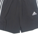 ADIDAS PRIME GREEN Mesh Lined SPORTS Mens Swimming Shorts Black L W29
