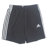 ADIDAS PRIME GREEN Mesh Lined SPORTS Mens Swimming Shorts Black L W29