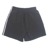 ADIDAS PRIME GREEN Mesh Lined SPORTS Mens Swimming Shorts Black L W29