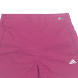 ADIDAS Climalite Womens Sports Shorts Pink UK 10 W26